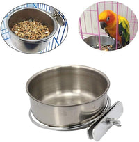 PINVNBY Parrot Feeding Cups Birds Food Dish Stainless Steel Parrot - Single screw / M - image 3