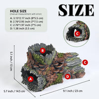 Fish Tank Decorations - Large Aquarium Decorations Air Bubbler Tree Fish House for Betta Hideout - Green - image 2