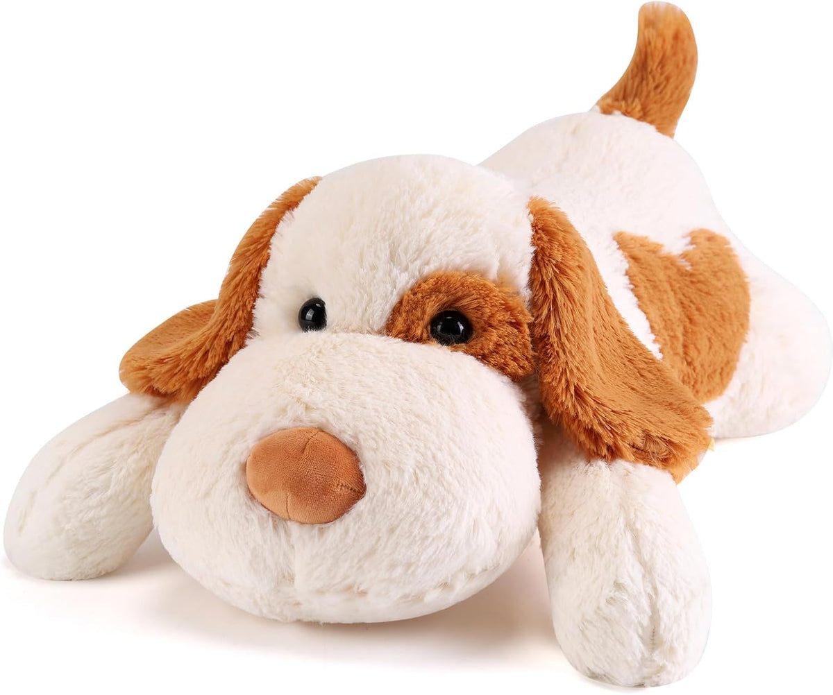 meowtastic Dog Weighted Stuffed Animals, Plush Pillow for Kids – Fun for Kids & Family - Brown & White Dog / Large / Dog