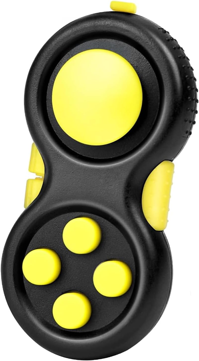 Original Fidget Toy Game, Rubberized Classical Controller – Fun for Kids & Family - 1 / Yellow Style