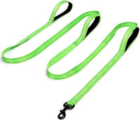 3 Handle Dog Leash 10FT Triple Handle Reflective Large Medium Dogs – Essentials for Dogs - Green