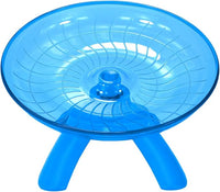 Hamster Wheel Hamster Flying Saucer Silent Exercise Wheel Running Wheel for Dwarf Hamsters Gerbil Mice Small Animals (Blue)