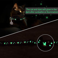 Baeuppit 2Pcs Breakaway Cats Collars Cat Collars for Boy & Girl Cats - 7.0-10.7'' / Black+Gray - image 3