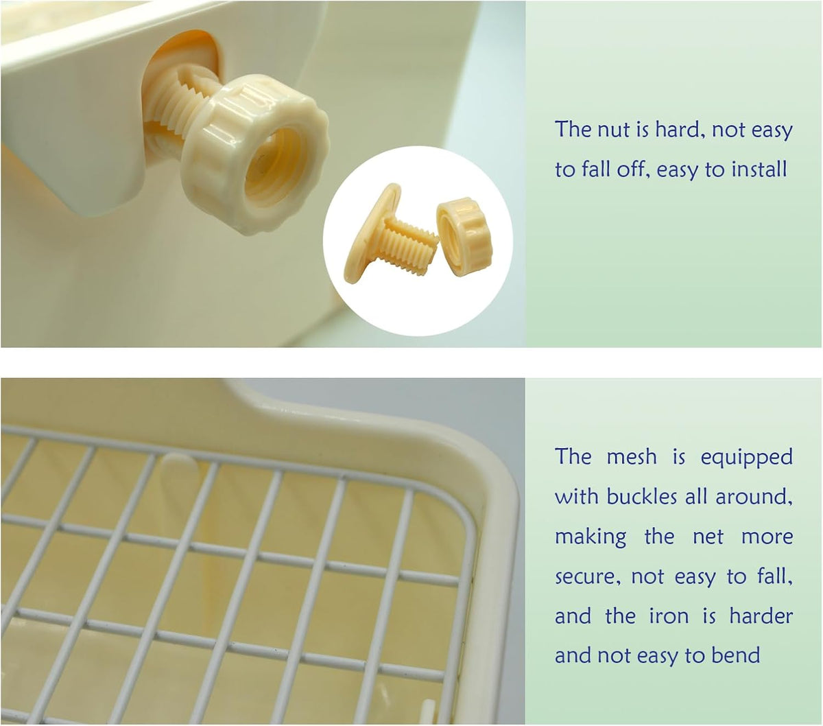 10Pcs Rabbit Litter Box Toilet - 【White】 - image 4