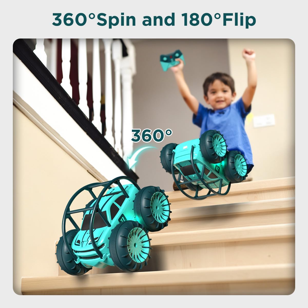 MaxTronic Rechargeable Remote Control Car for Kids - Mint Green - image 2