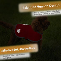 Queenmore Cold Weather Dog Coats Loft Reversible Winter Fleece Dog - Medium / Burgundy - image 2