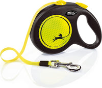 FLEXI Giant Tape Retractable Dog Leash - Yellow/Black / 16 ft (Large)