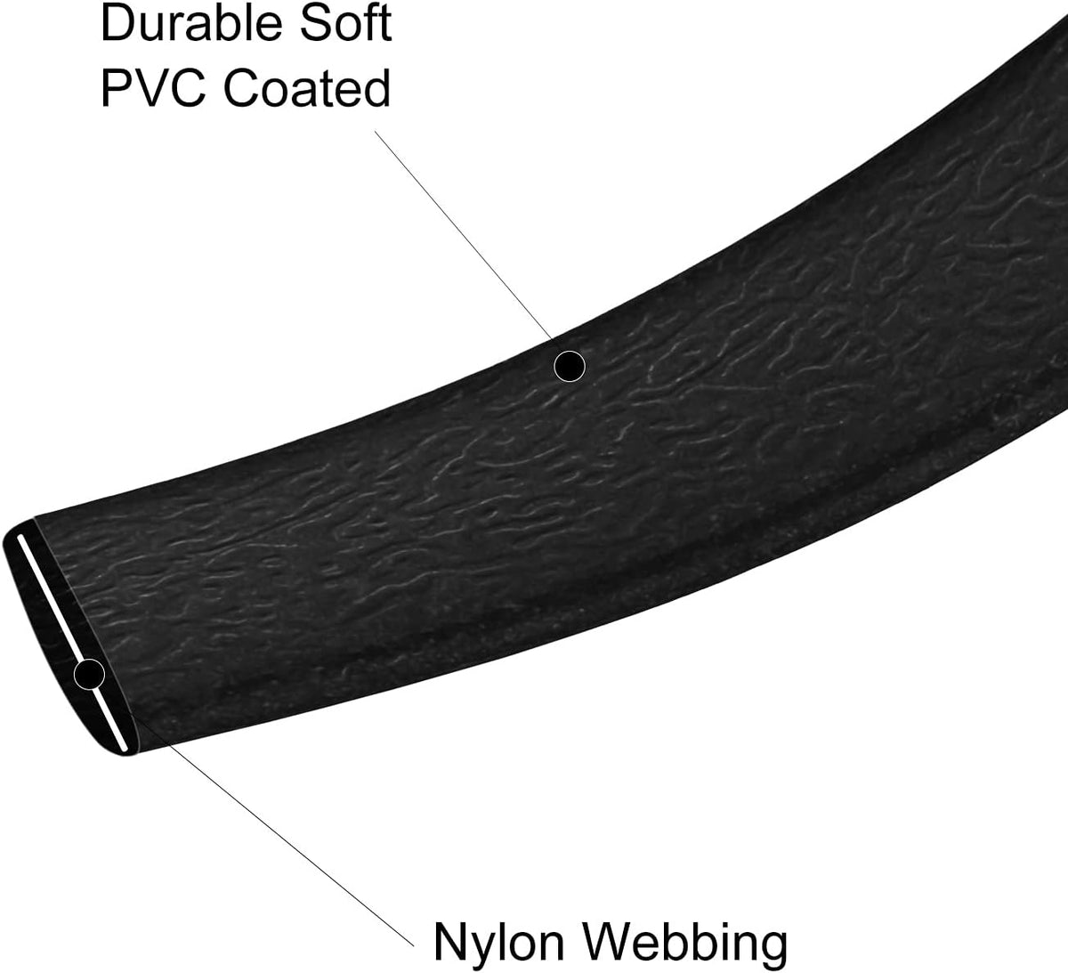 Waterproof Long Leash Durable Dog Recall Training Lead Great - Black / 50ft - image 3