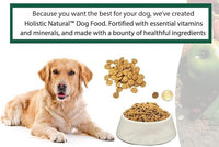 Bench & Field Holistic Natural Adult Dry Dog Food, Chicken Meal and Brown Rice Recipe 6.6 lb Bags (Pack of 4)