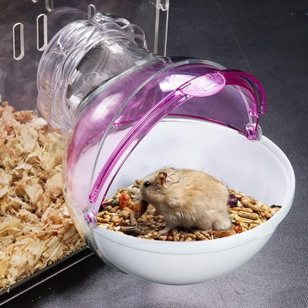 Hamster Sand Bathroom Hideout Cage Accessories Sand Bath Container - Upgrade Pink - image 2