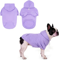 Dog Hoodie for Large Medium Small Dogs - Lavender / Small/Medium