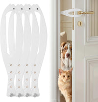 TGIOW Cat Door Latch, Cat Door Stopper Keep Open 2.5-6", White - 4pcs-white