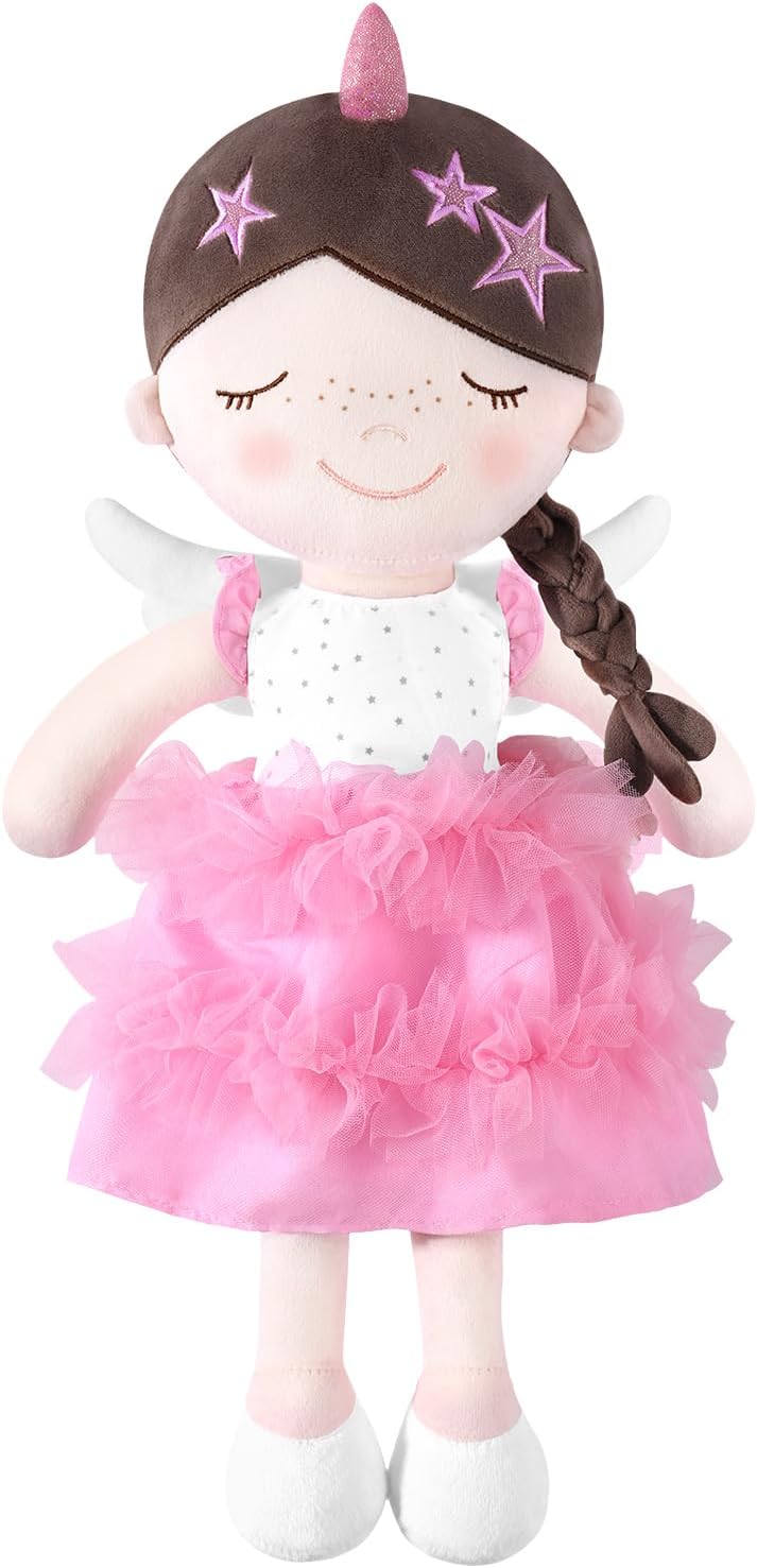 GAGAKU soft baby doll in a floral print rag doll style for toddlers - view 4