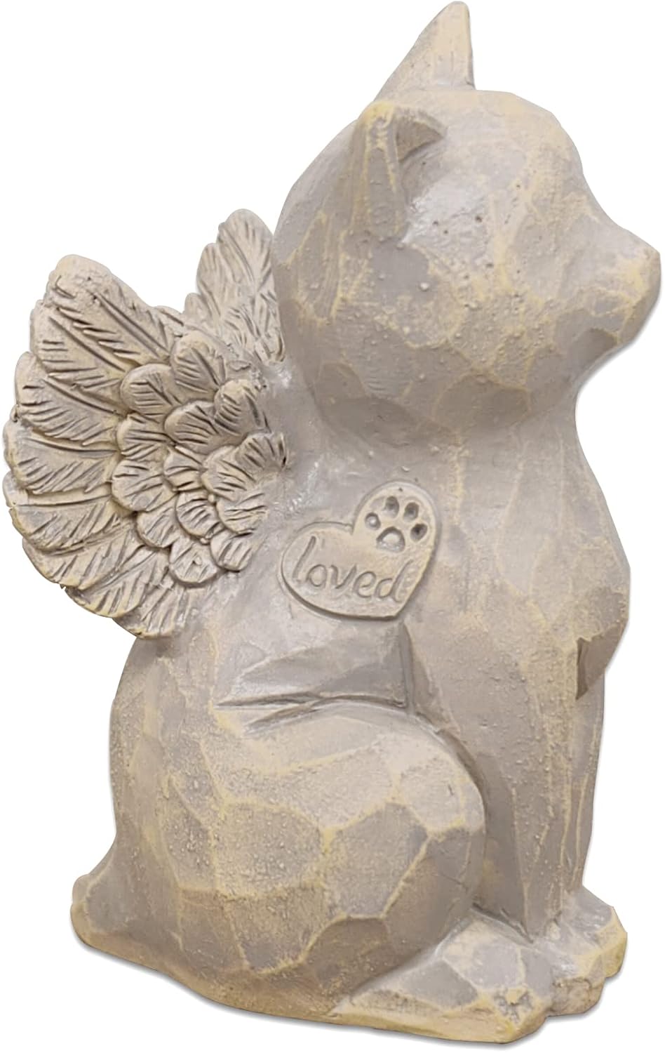 Cat Angel Memorial Figurine, Gray - Natural-love My Cat (Gray)