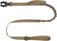 Tactical Dog Leash with Quick-Release Metal Clasp - 6 FT / Reflective Brown