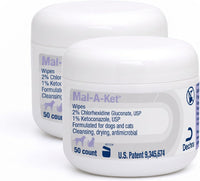 Mal-A-Ket Wipes, 2.25" Round - 50 Count (Pack of 2)