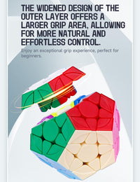 Megaminx Cube, Roxenda 3x3x3 Pentagonal Speed Cube Dodecahedron Magic Cube Puzzle Toy – Fun for Kids & Family - Stickerless - image 4