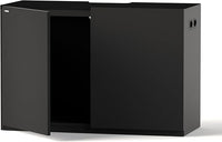 LANDEN Aquarium Wooden Stand and Cabinet for up to 72.2 Gal Tank, Fish Reptile Sea Salt WaterTank Stand, Nano Foam Leveling Mat Included, W47.2xD19.7xH31.5 in, Wooden Matte Black Painted(Stand Only)