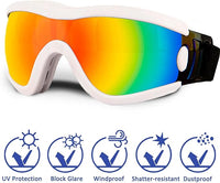 Medium Dog Sunglasses with Adjustable Strap UV Protection, Winproof Puppy Sunglasses, Suitable for Dogs Eyes Protection，Soft Dog Goggles