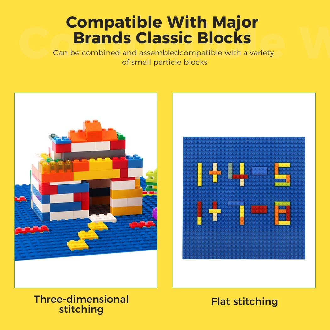Etarnfly multicolored building baseplates, 10 x 10 inch, 8 pack - view 23