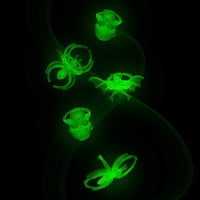 Boao 150-pack Halloween spider, skull and bat plastic party favor rings - view 3