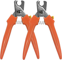 Dog Nail Trimmers #767C, Large and Small Breed Pet Nail Clippers – Essentials for Dogs - Orange-2pcs