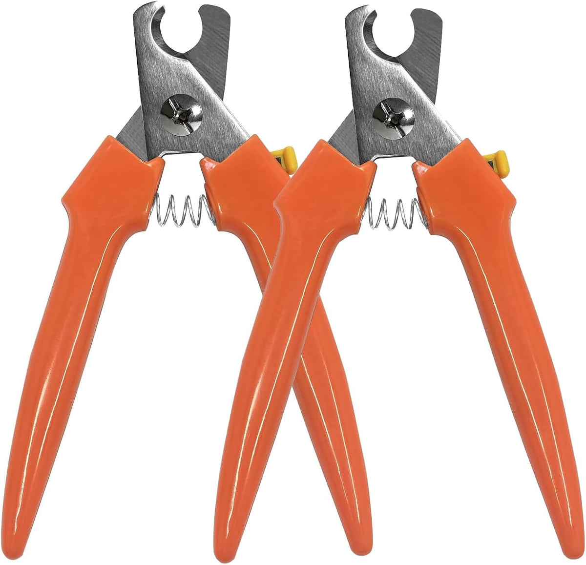 Dog Nail Trimmers #767C, Large and Small Breed Pet Nail Clippers – Essentials for Dogs - Orange-2pcs