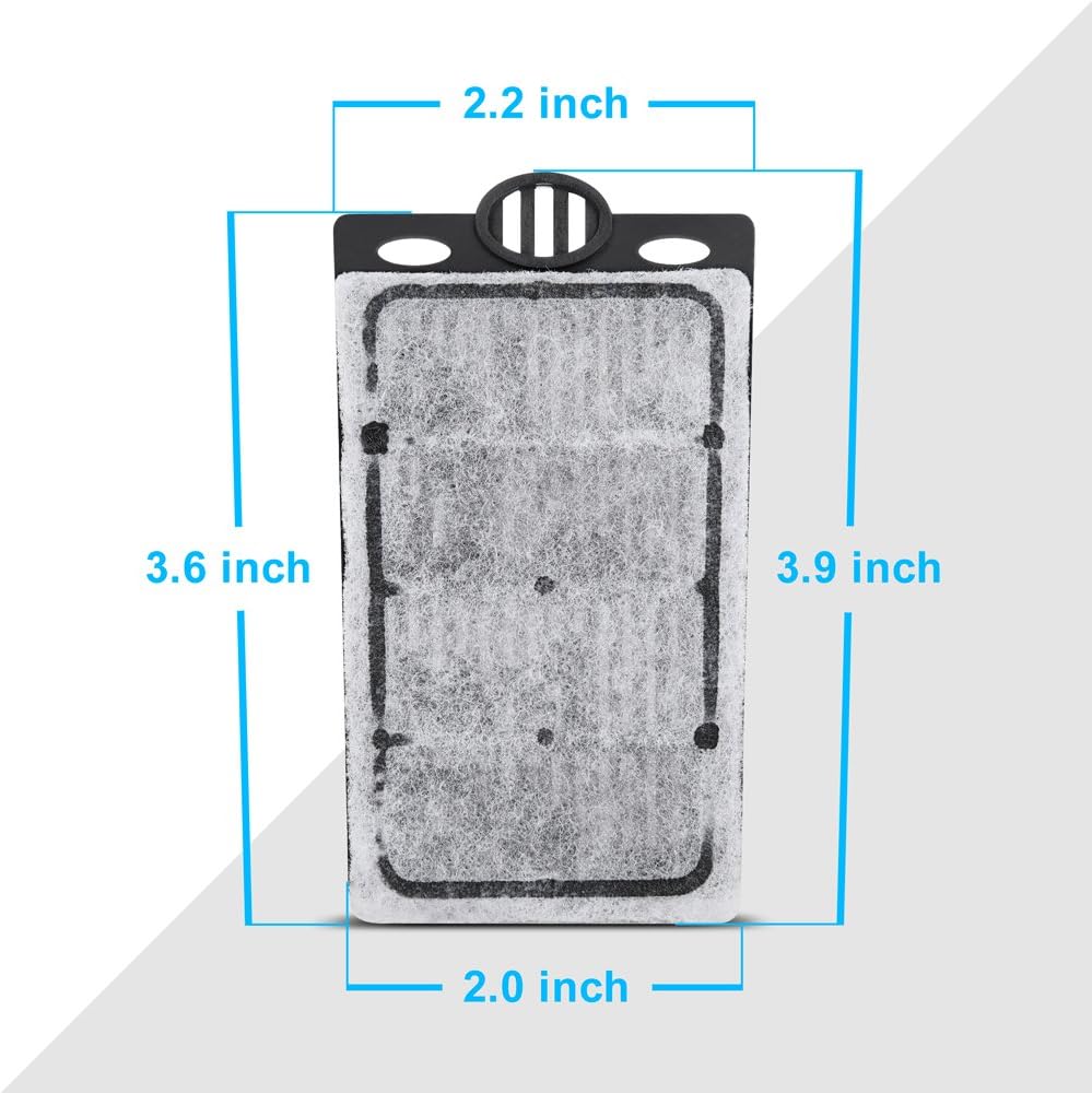 DaToo aquarium filter cartridges for the DTF-01, double-sided cotton with activated carbon - view 2