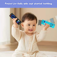 2Pcs Silicone Teething Toys - Black-03 - image 3