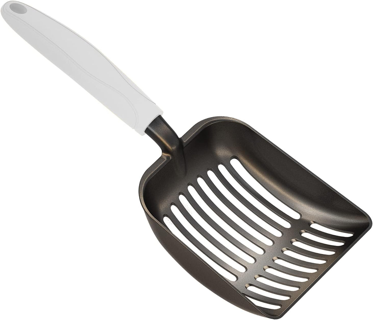 Cat Litter Scoop, Non-Stick Plated Aluminum Alloy Sifter - Medium / #05 Grey