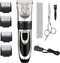 Highdas Dog Clippers for Grooming Low Noise - Silver
