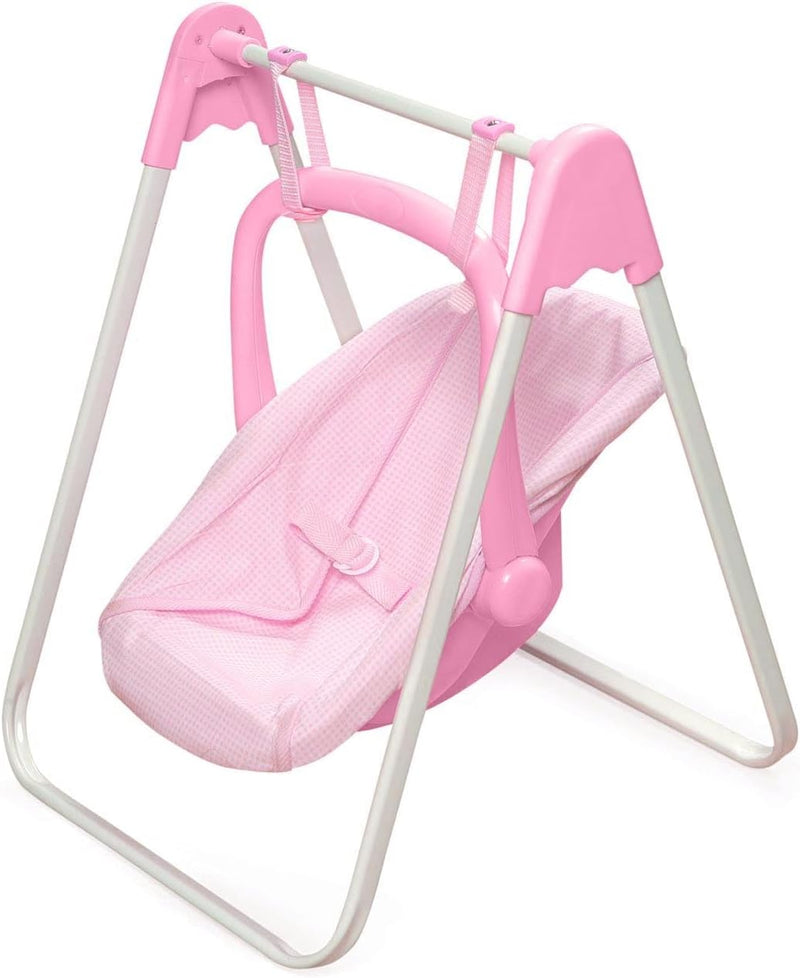 Badger Basket Doll Swing Carrier with Portable Swing Stand