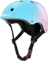 Besttravel Kids Helmet, Toddler Adjustable Kids Ages 3-8 Years Old Boys Girls Multi-Sports Safety - Pastel Blue