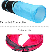 iCAGY Foldable Spiral Cat Tunnel - Indoor Toy for Small Cats, Kittens, and Rabbits - Tube for Interactive Play and Outdoor Fun - Pet Activity Toy Camouflage Green 20" 3 Pcs