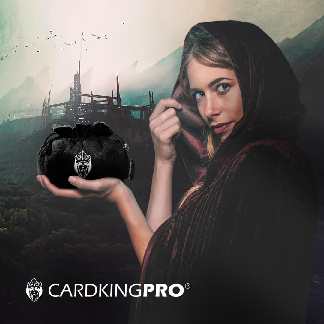 CardKingPro Immense Dice Bags with Pockets, Holds 150+ Dice - Black - image 2