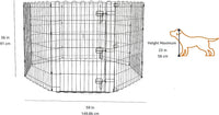 Amazon Basics Portable Foldable Octagonal Metal Exercise Dog Playpen - Single Door / 36"H - image 2
