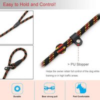 Dog Rope Leash, Dog Training Leash for 10-80 lb - Black - image 3