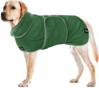 Tuff Pupper Fast Drying Dog Bath Robe - Green / X-Large