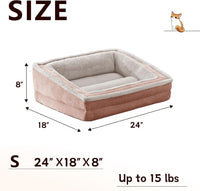 Cat Couch for Pets, Washable Cat Beds for Indoor Cats - Pink / 24"L x 18"W x 8"Th - image 3