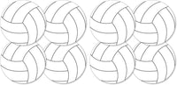 Big Dot of Happiness volleyball party decorations, 20 double-sided cardstock cutouts - view 4