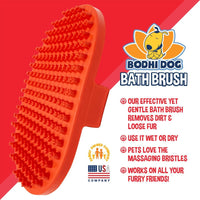 Bodhi Dog Shampoo Brush - Pet Grooming & Bath Supplies for Dogs and Cats - Bath Brush for Long - 1 Pack / Red - image 3