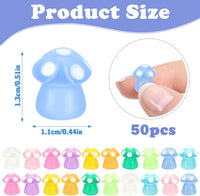60Pcs Mini Resin Butterflies - 50pcs Mini Mushrooms - image 3