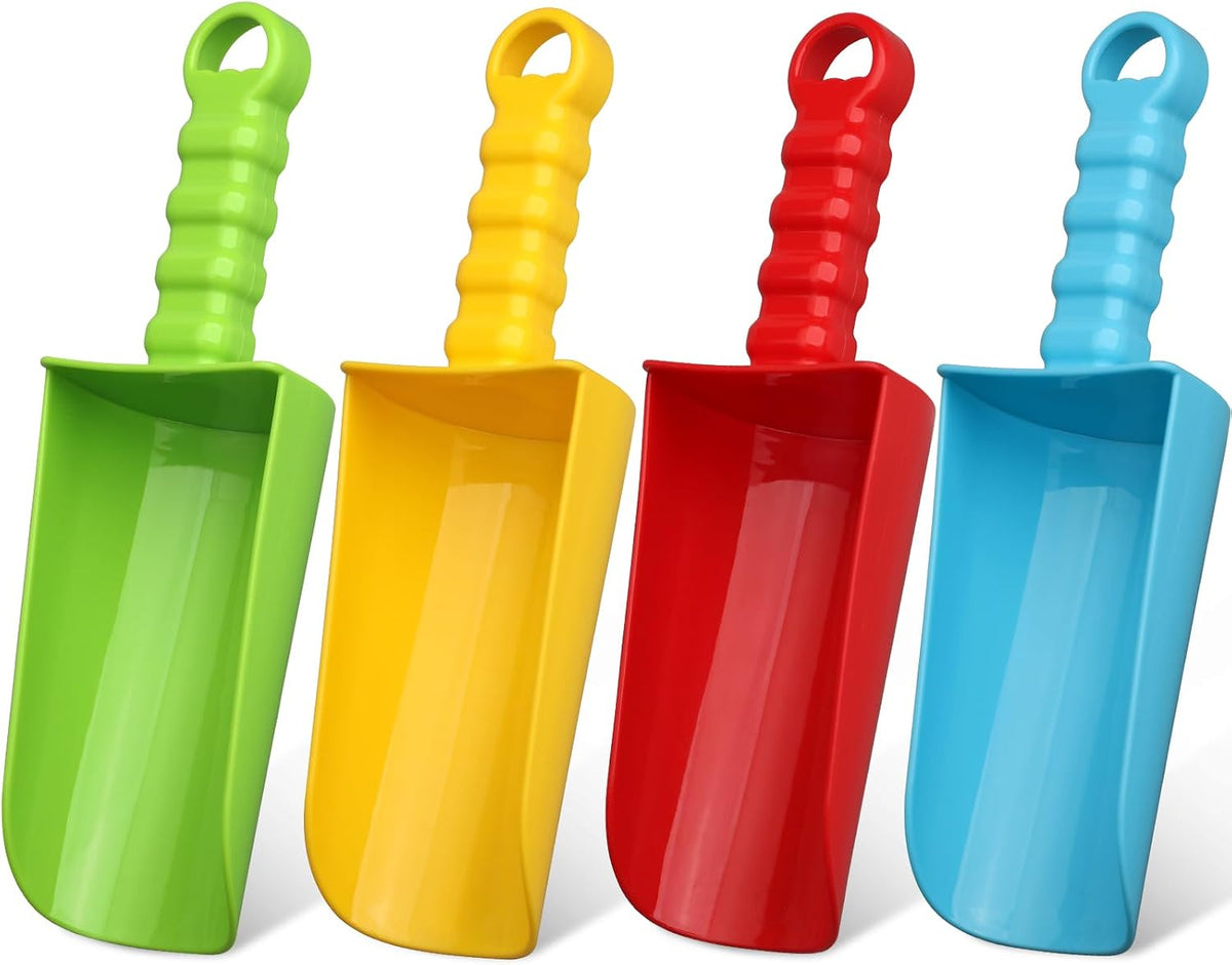 Anzmtosn kids garden tool set with rake, spade, hoe and leaf rake in a mesh bag - view 2