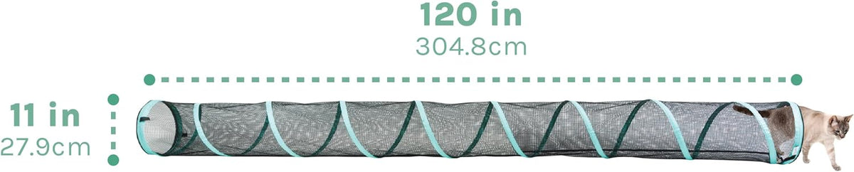 Kitty City Outdoor Catio Furniture & Play Kits for Cats - 10 Foot Tunnel - image 3
