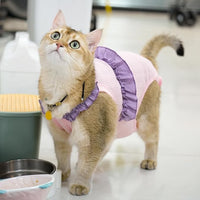 Cat Recovery Suit,Kitten Onesie After Surgery,E-Collar Alternative for Abdominal Wound and Skin Diseases,Soft Breathable Bodysuit After Spay（Pink-XL）