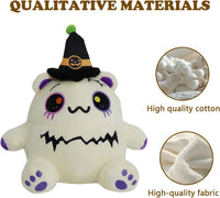 CAIYUEGG reversible Halloween plush showing bat ghost and pumpkin sides - view 4