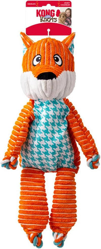 KONG Floppy Knots Rope and Plush Dog Toy - Fox / Extra Large
