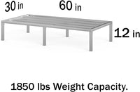 30 in X 60 in. Aquarium Stand | Industrial Style Aluminum Fish Tank Base with Open Frame Design