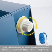 NAMSAN Automatic Dog Water Dispenser with Float Valve, 3/4'' Anti-Bite Metal Pipe, Outdoor Automatic Water Dispenser for Cats Chicken Animals, Goat Waterer, Livestock Water Trough