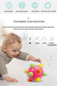 Toddler's Music Dancing Shake Ball, Move, Crawl, Bounce - red - image 2